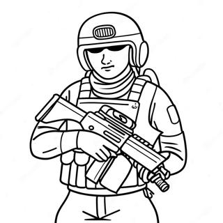 Elite Special Forces Soldier Coloring Page 53559-44650