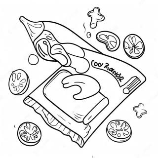 Jolly Rancher Candy Outline Coloring Page 53568-44494