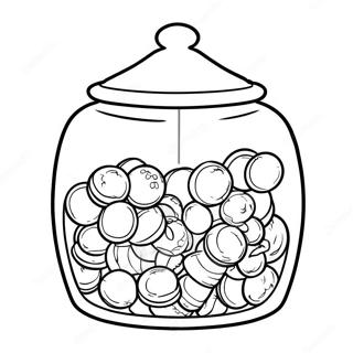 Colorful Jolly Rancher Candy Jar Coloring Page 53569-44498