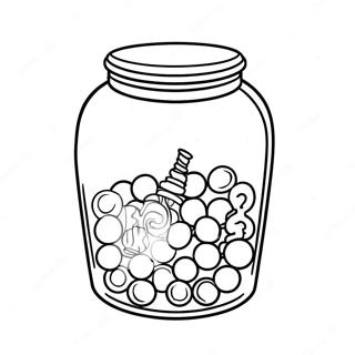 Colorful Jolly Rancher Candy Jar Coloring Page 53569-44659