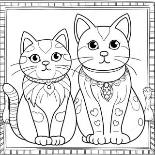 Cats Coloring Page 53588-44518