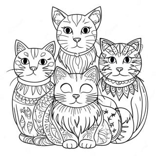 Cats Coloring Page 53588-44519