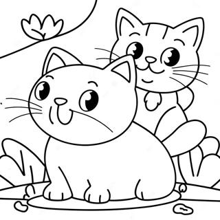 Playful Kittens Coloring Page 53589-44671