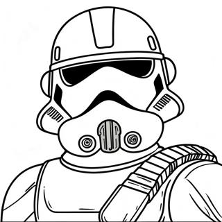 Fearless Scout Trooper Coloring Page 53599-44528