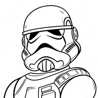 Fearless Scout Trooper Coloring Page 53599-44679