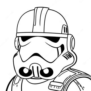 Fearless Scout Trooper Coloring Page 53599-44680