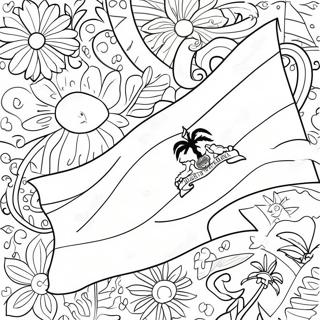 Haiti Flag Coloring Page 53608-44534