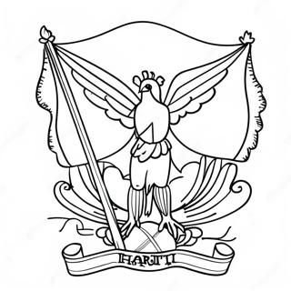 Haiti Flag Coloring Page 53608-44687