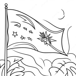 Haiti Flag Coloring Page 53608-44688