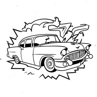 Grease Lightning Car Coloring Page 53619-44540