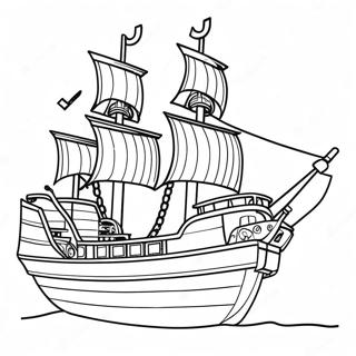 Lego Pirate Ship Coloring Page 53628-44543