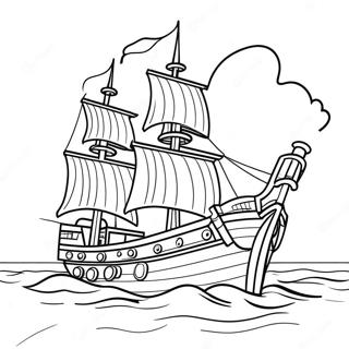 Lego Pirate Ship Coloring Page 53628-44706