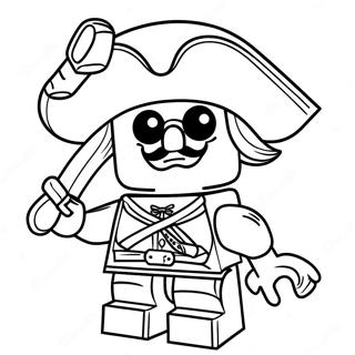 Lego Pirate Captain Coloring Page 53629-44546