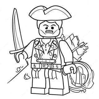 Lego Pirate Captain Coloring Page 53629-44702