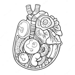 Colorful Digestive Organs Coloring Page 53639-44552