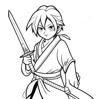 Muichiro With Sword Coloring Page 5363-4294