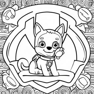 Paw Patrol Badges Coloring Page 53648-44558