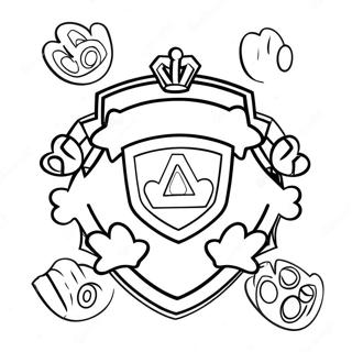 Paw Patrol Badges Coloring Page 53648-44559