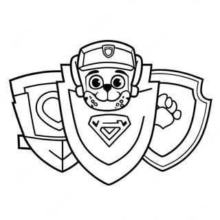 Paw Patrol Badges Coloring Page 53648-44720