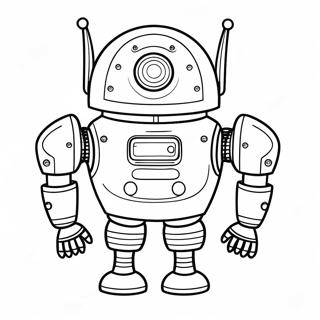 Futuristic Robot Coloring Page 53679-44743