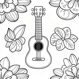 Ukulele Coloring Page 53688-44751