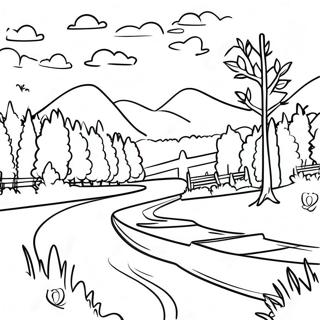 Vermont Landscape Coloring Page 53698-44760