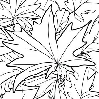 Vermont Maple Leaf Coloring Page 53699-44755