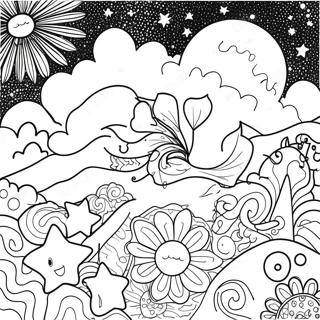 Starry Sky Coloring Page 53709-44766