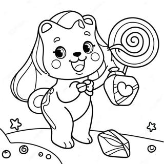 Candy Lisa Frank Coloring Page 53718-44780