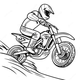 Honda Dirt Bike Racing Coloring Page 53738-44786