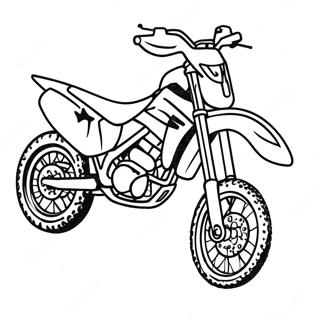 Honda Dirt Bike Racing Coloring Page 53738-44787