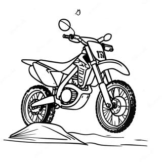 Honda Dirt Bike Racing Coloring Page 53738-44788