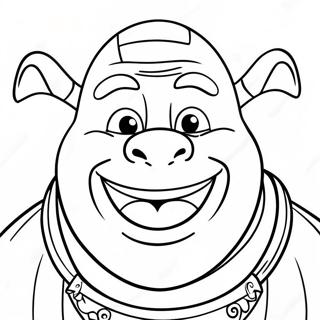 Face Shrek Coloring Pages