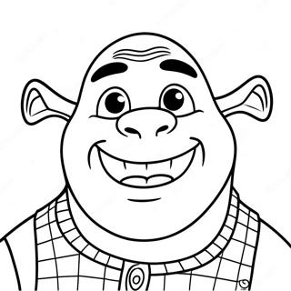 Shrek S Happy Face Coloring Page 53748-44790