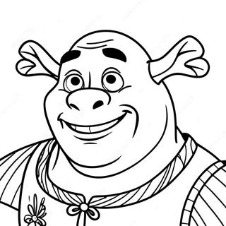 Shrek S Happy Face Coloring Page 53748-44791