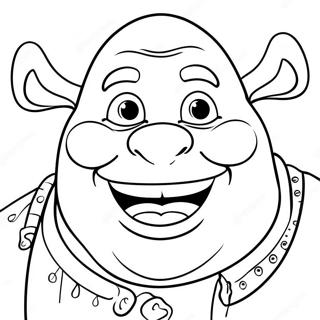 Shrek S Happy Face Coloring Page 53748-44792