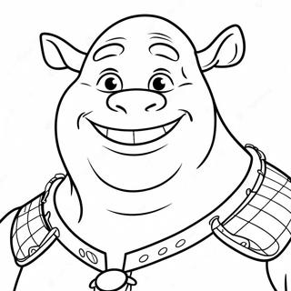 Shrek With A Big Smile Coloring Page 53749-44799