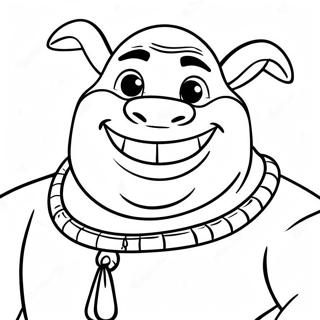 Shrek With A Big Smile Coloring Page 53749-44800