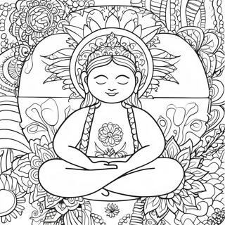 Mindfulness Art Therapy Coloring Page 53758-44806