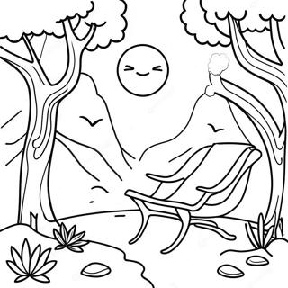 Relaxing Nature Scenes Mindfulness Coloring Page 53759-44802