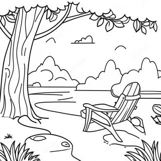 Relaxing Nature Scenes Mindfulness Coloring Page 53759-44804