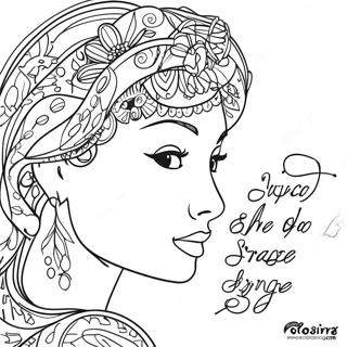 Song Lyric Coloring Page 53768-44815