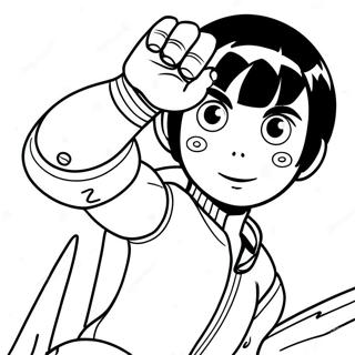 Rock Lee Coloring Pages