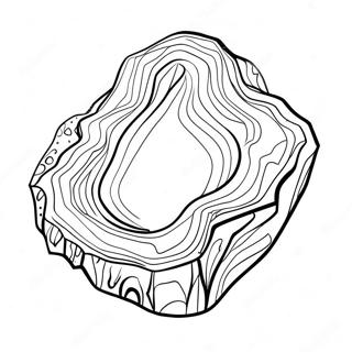 Sparkling Geode Coloring Page 53789-44829