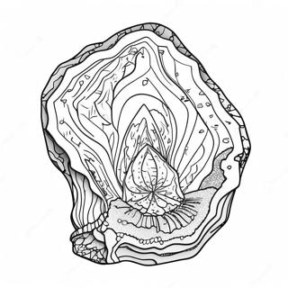 Sparkling Geode Coloring Page 53789-44830