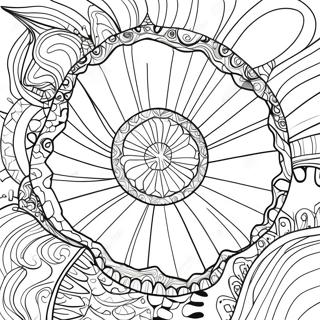 Sparkling Geode Coloring Page 53789-44832