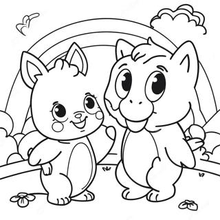 Rainbow Friends Lookie Coloring Page 53818-44848