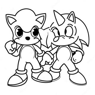 Sonic And Mario Coloring Page 5382-4307