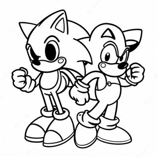 Sonic And Mario Coloring Page 5382-4308