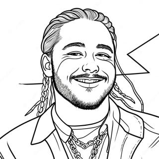 Post Malone Coloring Page 53838-44862